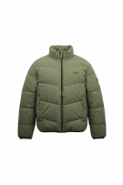 TOM TAILOR DENIM Μπουφάν Puffer Casual Λογότυπο Χακί Ανδρικό XXL