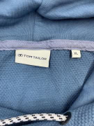 TOM TAILOR ΦΟΥΤΕΡ ΜΕ ΚΟΥΚΟΥΛΑ WAFFLE KNIT ΛΟΓΟΤΥΠΟ ΜΠΛΕ ΑΝΔΡΙΚΟ XL