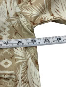 TOMMY BAHAMA SHORT SLEEVE SHIRT TROPICAL BEIGE MEN PRE OWNED L