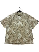 TOMMY BAHAMA SHORT SLEEVE SHIRT TROPICAL BEIGE MEN PRE OWNED L