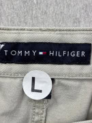 TOMMY HILFIGER CARGO SHORTS UTILITY STONE GREY MENS PRE OWNED L