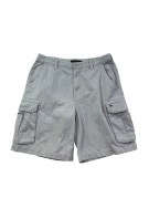 TOMMY HILFIGER CARGO SHORTS UTILITY STONE GREY MENS PRE OWNED L