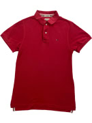 Tommy Hilfiger Denim Classic Logo Polo Shirt Red Men’s Small