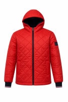 TOMMY HILFIGER JACKET QUILTED ΚΟΚΚΙΝΟ ΑΝΤΡΙΚΟ PRE OWNED M