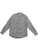 TOMMY HILFIGER Plaid Shirt Casual Logo Grey-White Men’s L