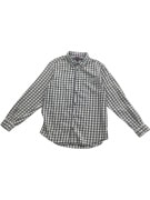 TOMMY HILFIGER Plaid Shirt Casual Logo Grey-White Men’s L