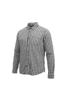 TOMMY HILFIGER Plaid Shirt Casual Logo Grey-White Men’s L