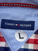 TOMMY HILFIGER ΚΟΝΤΟΜΑΝΙΚΟ ΠΟΥΚΑΜΙΣΟ ΚΑΡΟ ΠΟΛΥΧΡΩΜΟ ΑΝΤΡΙΚΟ PRE OWNED L