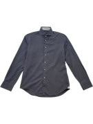 TOMMY HILFIGER ΜΑΚΡΥΜΑΝΙΚΟ ΠΟΥΚΑΜΙΣΟ MINIMAL CHARCOAL ΑΝΤΡΙΚΟ PRE OWNED S