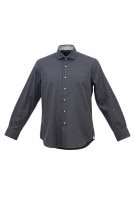 TOMMY HILFIGER ΜΑΚΡΥΜΑΝΙΚΟ ΠΟΥΚΑΜΙΣΟ MINIMAL CHARCOAL ΑΝΤΡΙΚΟ PRE OWNED S