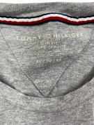 TOMMY HILFIGER ΜΠΛΟΥΖΑ ΜΑΚΡΥΜΑΝΙΚΗ SLIM FIT LOGO ΓΚΡΙ ΑΝΔΡΙΚΟ XL