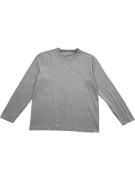 TOMMY HILFIGER ΜΠΛΟΥΖΑ ΜΑΚΡΥΜΑΝΙΚΗ SLIM FIT LOGO ΓΚΡΙ ΑΝΔΡΙΚΟ XL