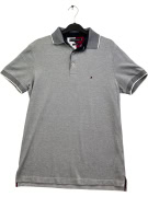 TOMMY HILFIGER POLO SHIRT LOGO GREY UNISEX S