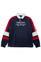 TOMMY HILFIGER ΜΠΛΟΥΖΑ POLO ΜΑΚΡΥΜΑΝΙΚΗ ΜΕ ΛΟΓΟΤΥΠΟ ΜΠΛΕ S
