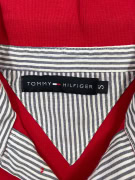 TOMMY HILFIGER Μπλούζα Polo Μακρυμάνικη Vintage Flag Logo Κόκκινη Ανδρική Small