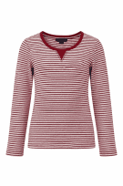 TOMMY HILFIGER ΜΠΛΟΥΖΑ ΡΙΓΕ VINTAGE ΜΠΟΡΝΤΟ ΓΥΝΑΙΚΕΙΟ PRE OWNED S