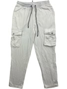 TOMMY HILFIGER CARGO SWEATPANTS LOGO WHITE MENS L