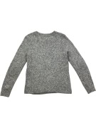 TOMMY HILFIGER ΠΛΕΚΤΗ ΜΠΛΟΥΖΑ CABLE-KNIT ΜΕΛΑΝΖΕ ΓΚΡΙ/ΛΕΥΚΟ ΓΥΝΑΙΚΕΙΑ M/L
