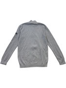 QUARTER ZIP SWEATER MINIMAL GREY MEN PRE OWNED
