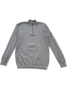 QUARTER ZIP SWEATER MINIMAL GREY MEN PRE OWNED