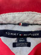 TOMMY HILFIGER Polo Shirt Casual Logo Red Men’s L