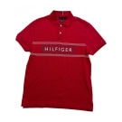 TOMMY HILFIGER Polo Μπλούζα Logo HILFIGER Κόκκινο Ανδρικό M