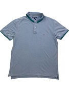 TOMMY HILFIGER POLO ΜΠΛΟΥΖΑ SLIM FIT LOGO ΓΑΛΑΖΙΟ ΑΝΔΡΙΚΟ XXL