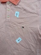 TOMMY HILFIGER Slim Fit Polo Shirt Logo Pink Men’s XL