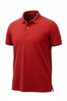 Tommy Hilfiger Polo Shirt Logo Κόκκινο Unisex L