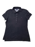 Tommy Hilfiger Polo Shirt Μαύρο Logo Γυναικείο L