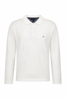 TOMMY HILFIGER POLO SHIRT MINIMAL OFF WHITE ΑΝΤΡΙΚΟ PRE OWNED XXL
