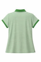 TOMMY HILFIGER POLO SHIRT STRIPED GREEN WOMEN PRE OWNED M