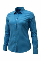 TOMMY HILFIGER CAMICIA CHECKED BLU DONNA PRE OWNED L