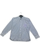 TOMMY HILFIGER Shirt Custom Fit Plaid Blue-White Men's XXL
