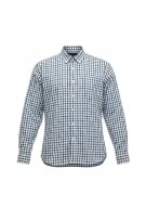 TOMMY HILFIGER Shirt Custom Fit Plaid Blue-White Men's XXL