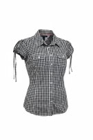 TOMMY HILFIGER Gingham Check Shirt Blue WOMEN'S M