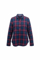 TOMMY HILFIGER Πουκάμισο Καρό Casual Logo Μπλε/Ροζ Ανδρικό M