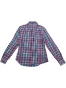 TOMMY HILFIGER Πουκάμισο Καρό Casual Logo Μωβ-Μπλε Γυναικείο S