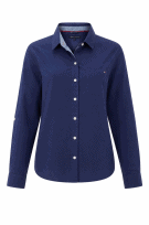TOMMY HILFIGER ΠΟΥΚΑΜΙΣΟ ΚΛΑΣΙΚΟ ΜΠΛΕ ΓΥΝΑΙΚΕΙΟ PRE OWNED L