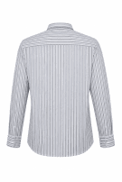 TOMMY HILFIGER STRIPED SHIRT CLASSIC LIGHT BLUE MEN PRE OWNED XS