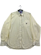 TOMMY HILFIGER ΠΟΥΚΑΜΙΣΟ VINTAGE ΚΙΤΡΙΝΟ ΑΝΤΡΙΚΟ M/L pre-owned