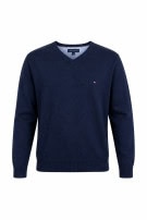 TOMMY HILFIGER MAGLIONE SCOLLO V MINIMAL NAVY UOMO PRE OWNED L
