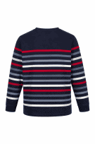 TOMMY HILFIGER SWEATER STRIPED NAVY WOMEN PRE OWNED XXL