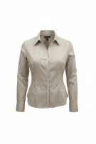 Tommy Hilfiger Ριγέ Πουκάμισο Casual Classic Μπεζ Γυναικείο XL