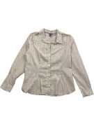Tommy Hilfiger Ριγέ Πουκάμισο Casual Classic Μπεζ Γυναικείο XL