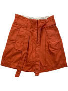 TOMMY HILFIGER BELTED SHORTS CASUAL ORANGE/TERRACOTTA WOMEN'S XS