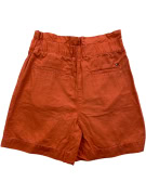 TOMMY HILFIGER BELTED SHORTS CASUAL ORANGE/TERRACOTTA WOMEN'S XS