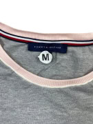 Tommy Hilfiger T-Shirt Γκρι με Ροζ Λεπτομέρειες Γυναικείο M