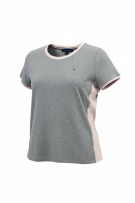 Tommy Hilfiger T-Shirt Γκρι με Ροζ Λεπτομέρειες Γυναικείο M