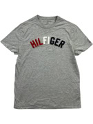 TOMMY HILFIGER T-Shirt Logo Print Γκρι Ανδρικό S